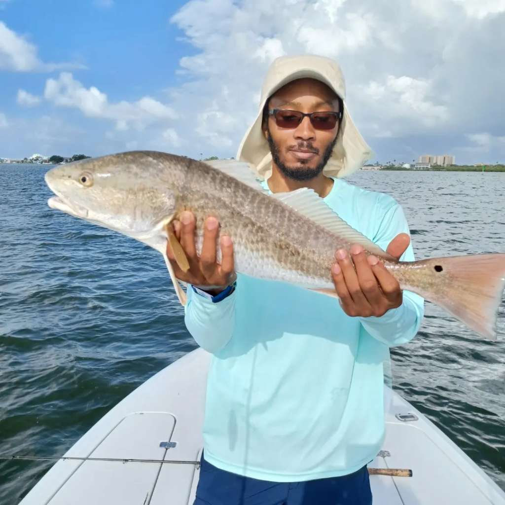 Redfish measuring 29 inches caught in Clearwater