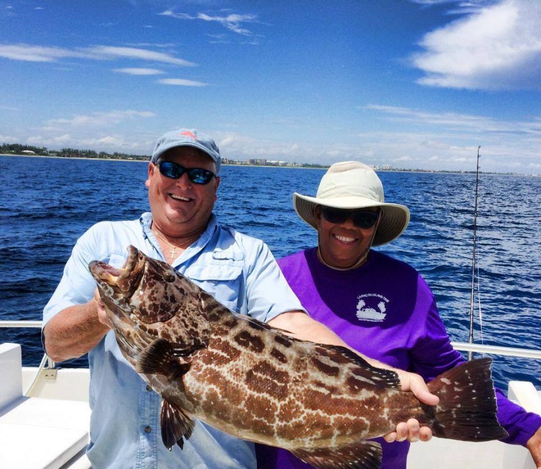 Stunning catch of a 27-inch Black Grouper in FL