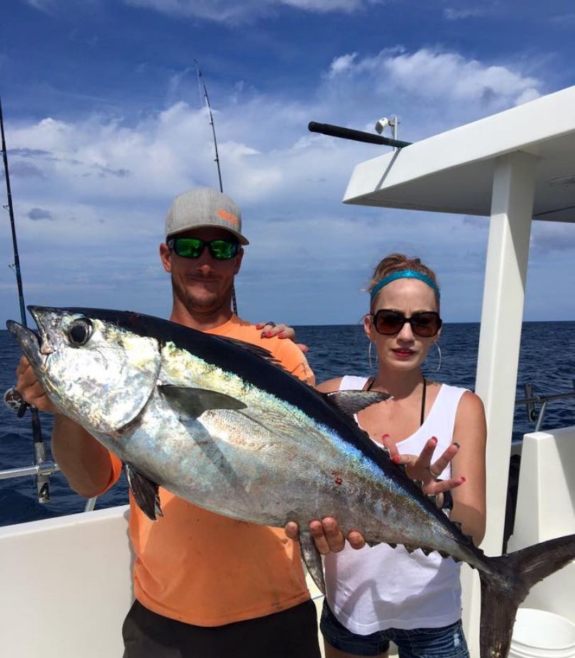 1 blackfin tuna fish caught in Hypoluxo