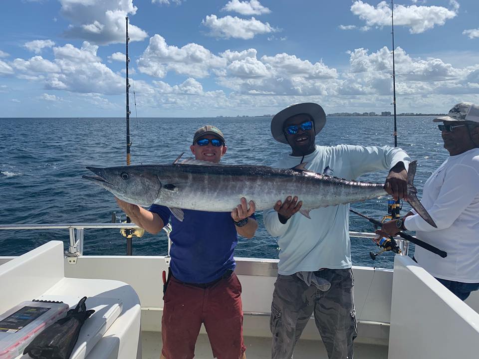 Wahoo fish caught by 3 people in Hypoluxo