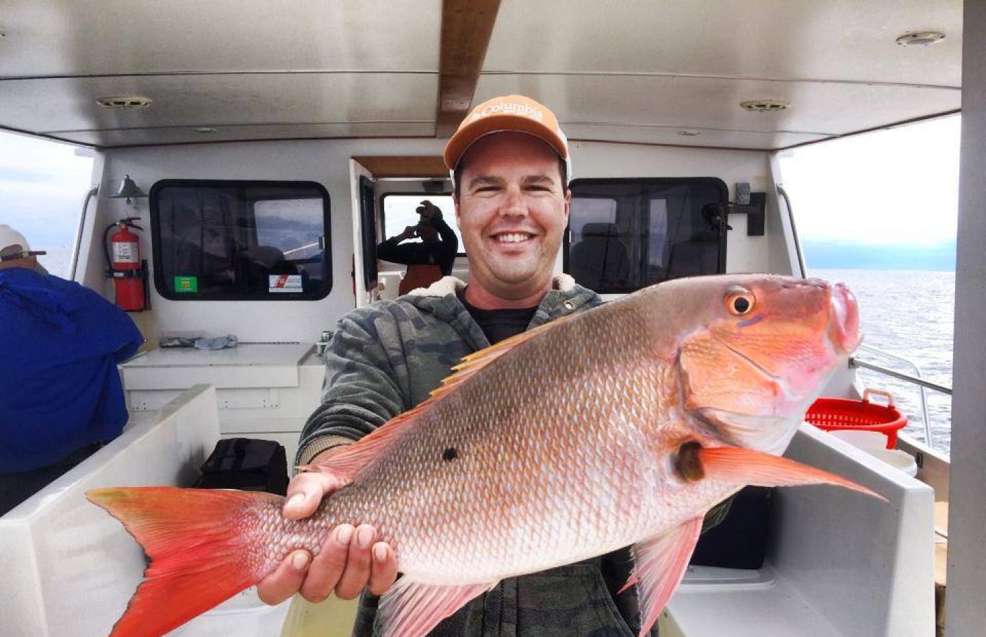 Mutton Snapper measuring 33 inches caught while fishing in FL