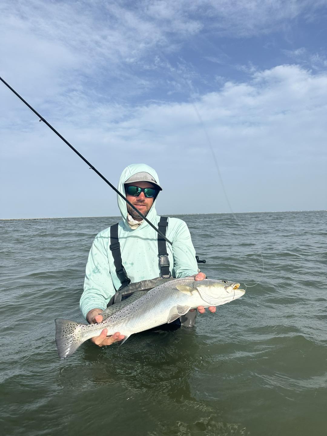 Spotted Weakfish caught during fishing trip in San Leon