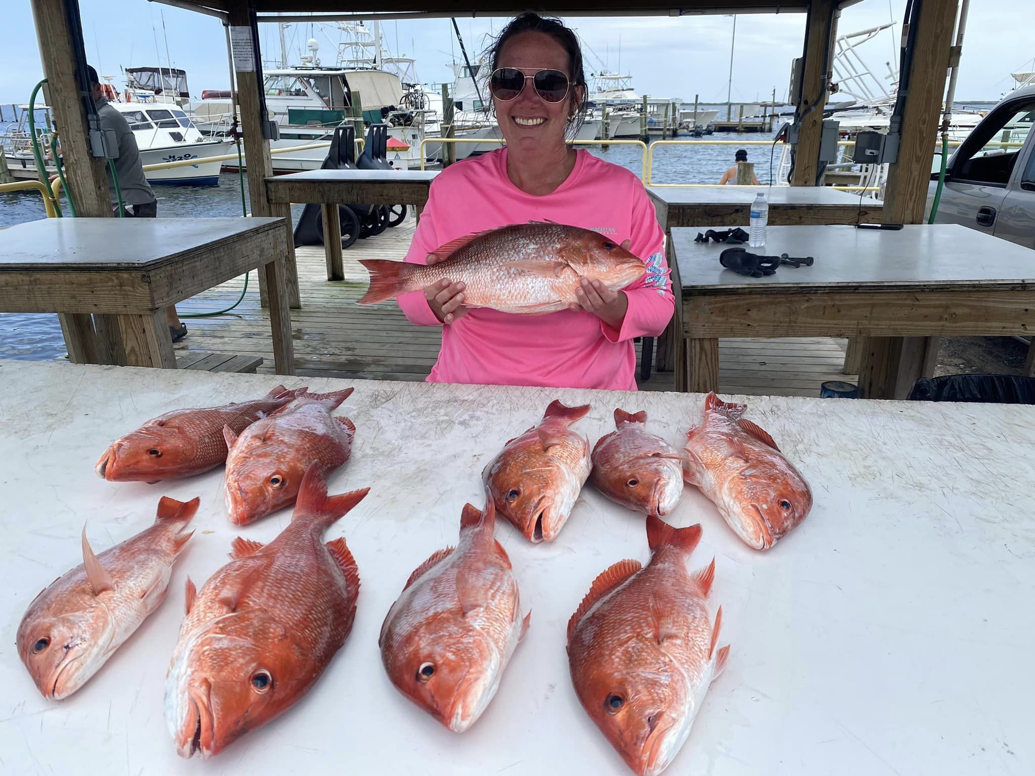 7 unspecified fish caught in FL