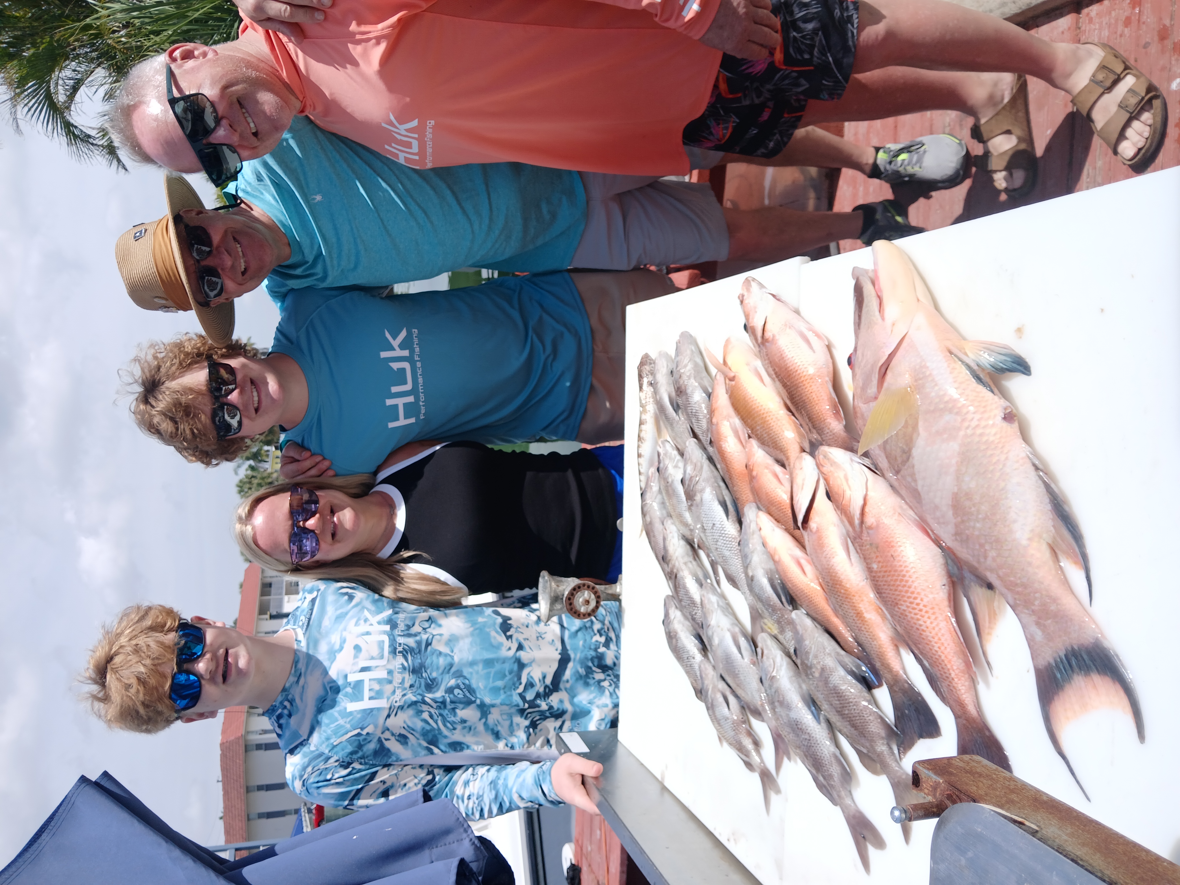 Two anglers reeled in their catch in Florida