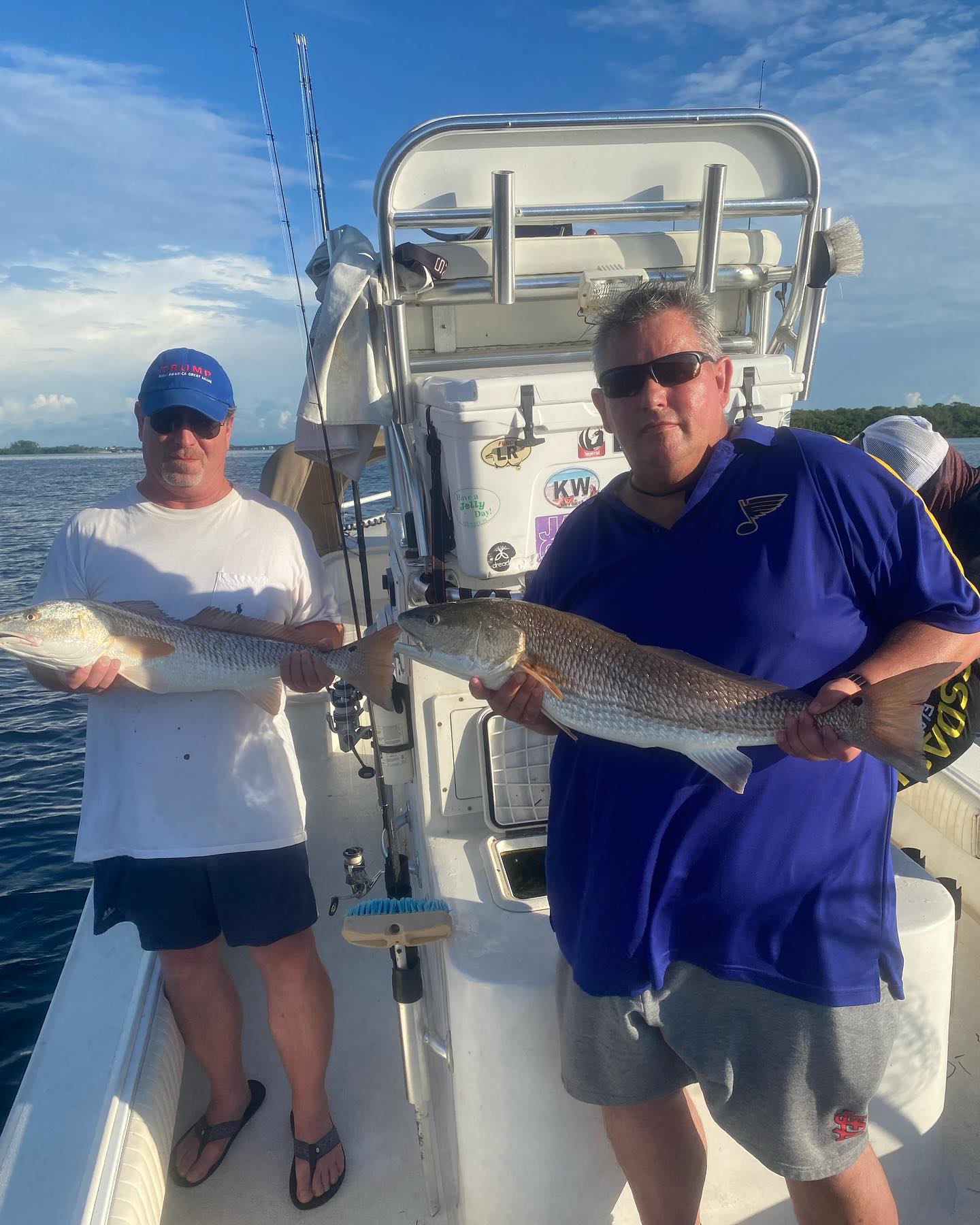 Two redfish caught in Holmes Beach
