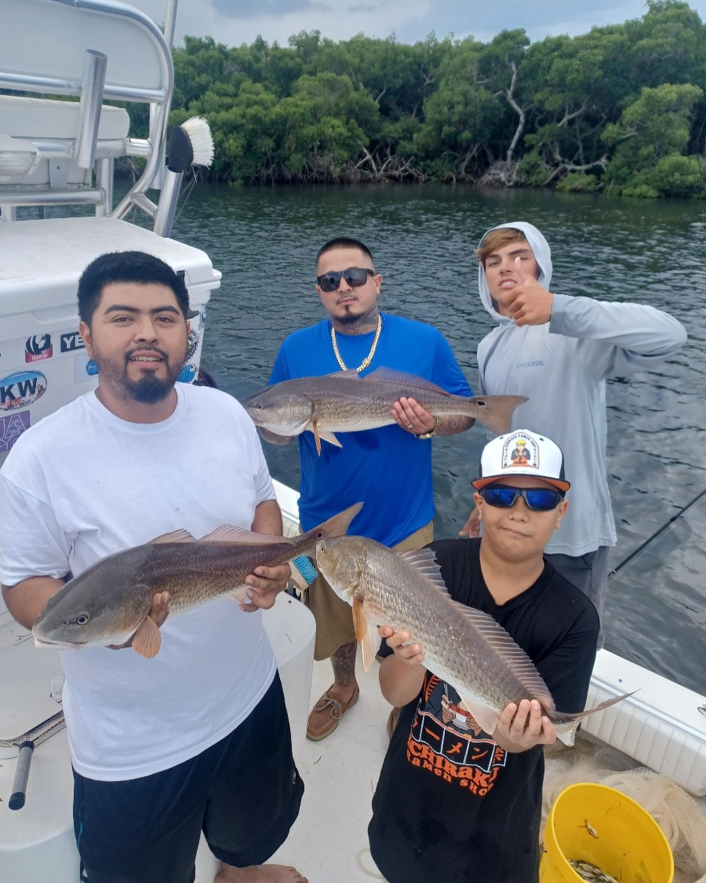 3 redfish, fishing in FL