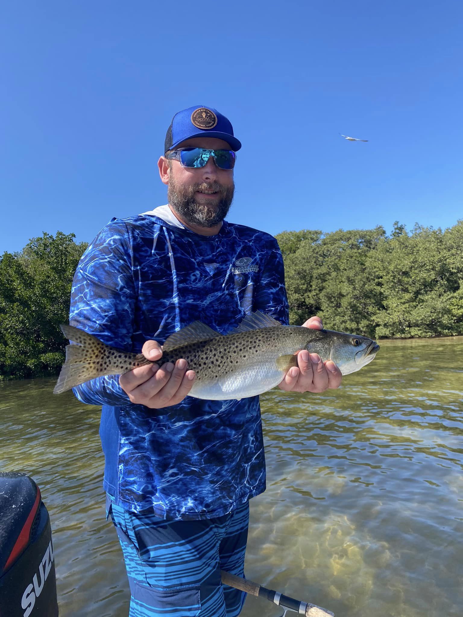 Spotted Weakfish caught fishing at Holmes Beach