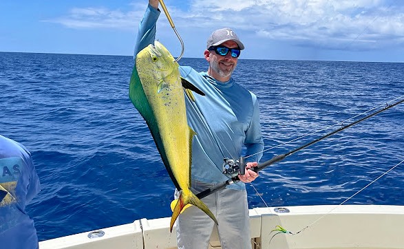 One angler fishing in Port Canaveral