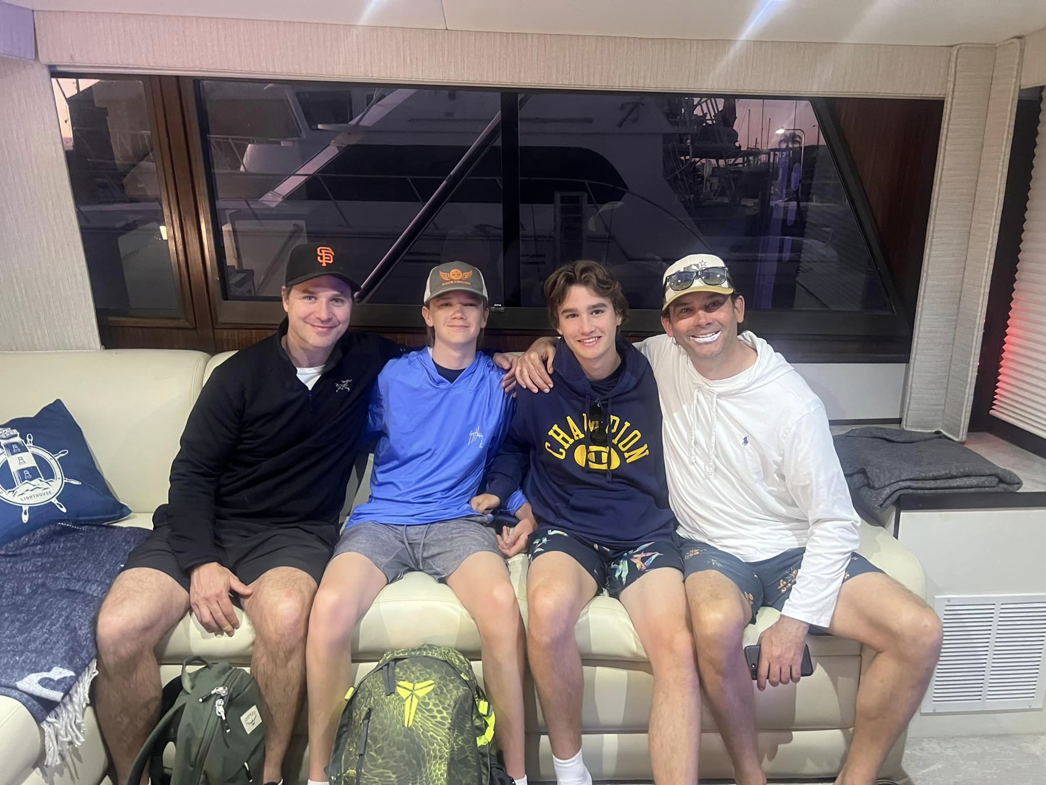 Friends enjoying a fishing tour in FL