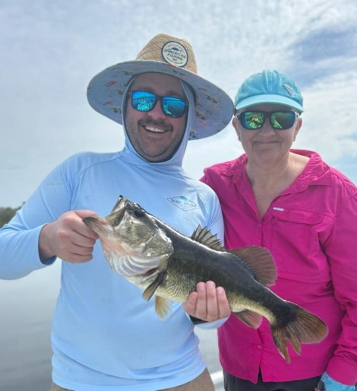 Two people fishing in Palm Bay