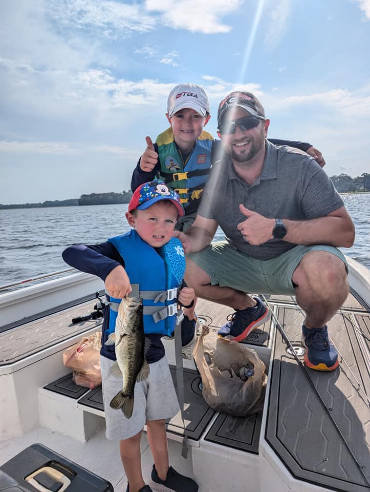 Three people fishing in Palm Bay
