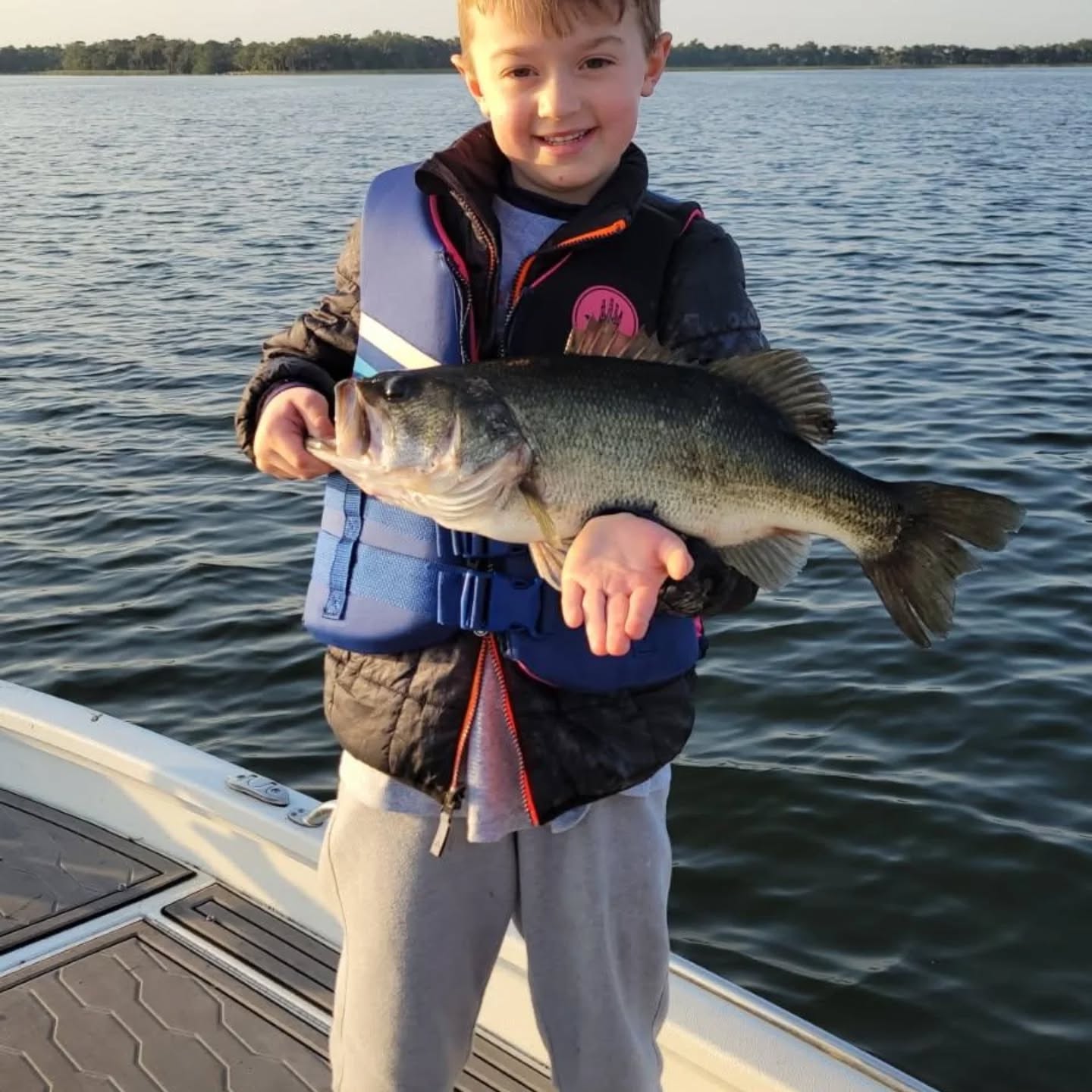 A Florida Bass caught while fishing in Palm Bay