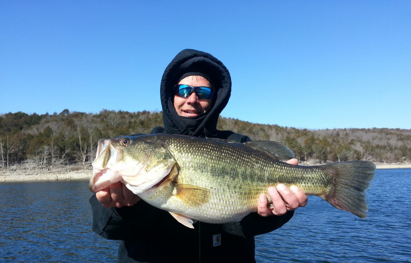A largemouth bass caught near Branson