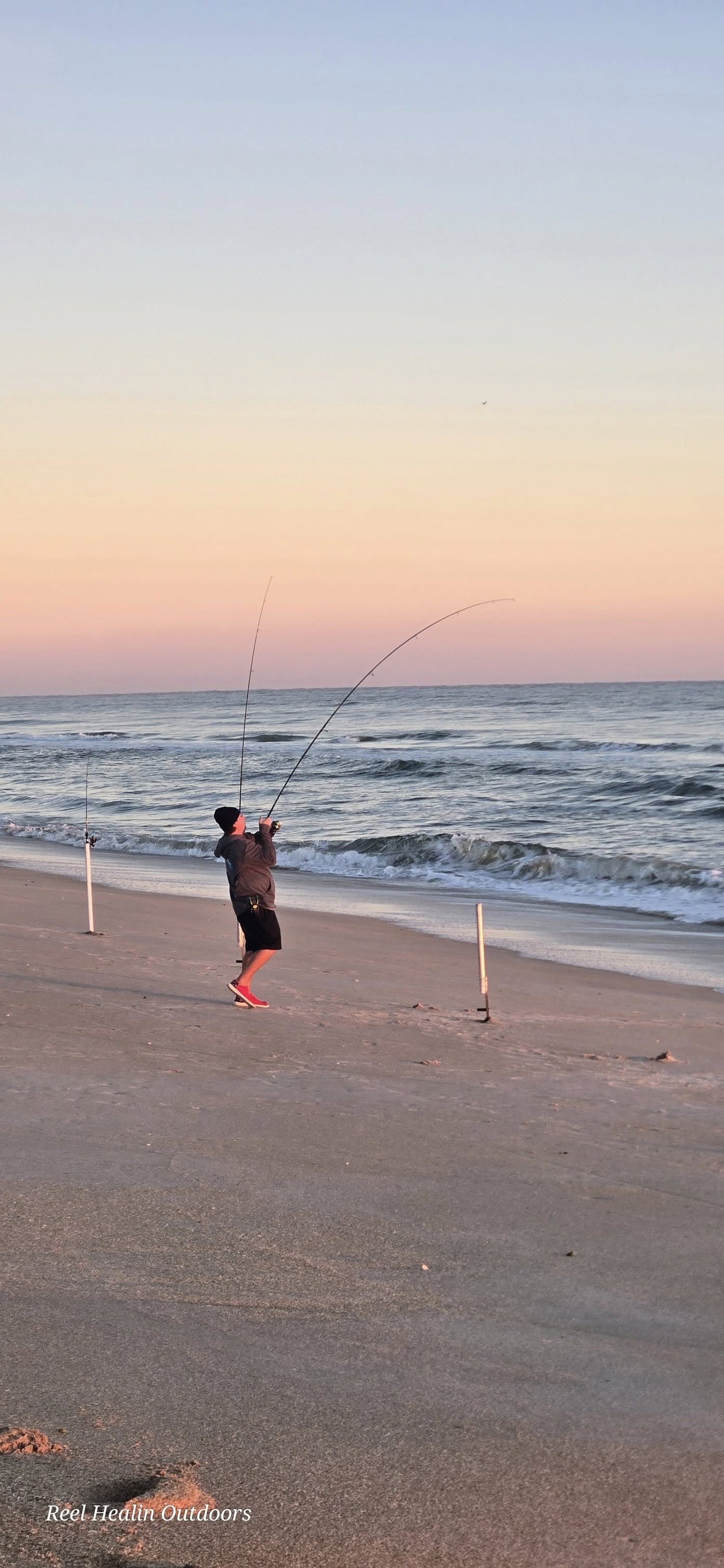 Scenic view of beach at New Smyrna Beach