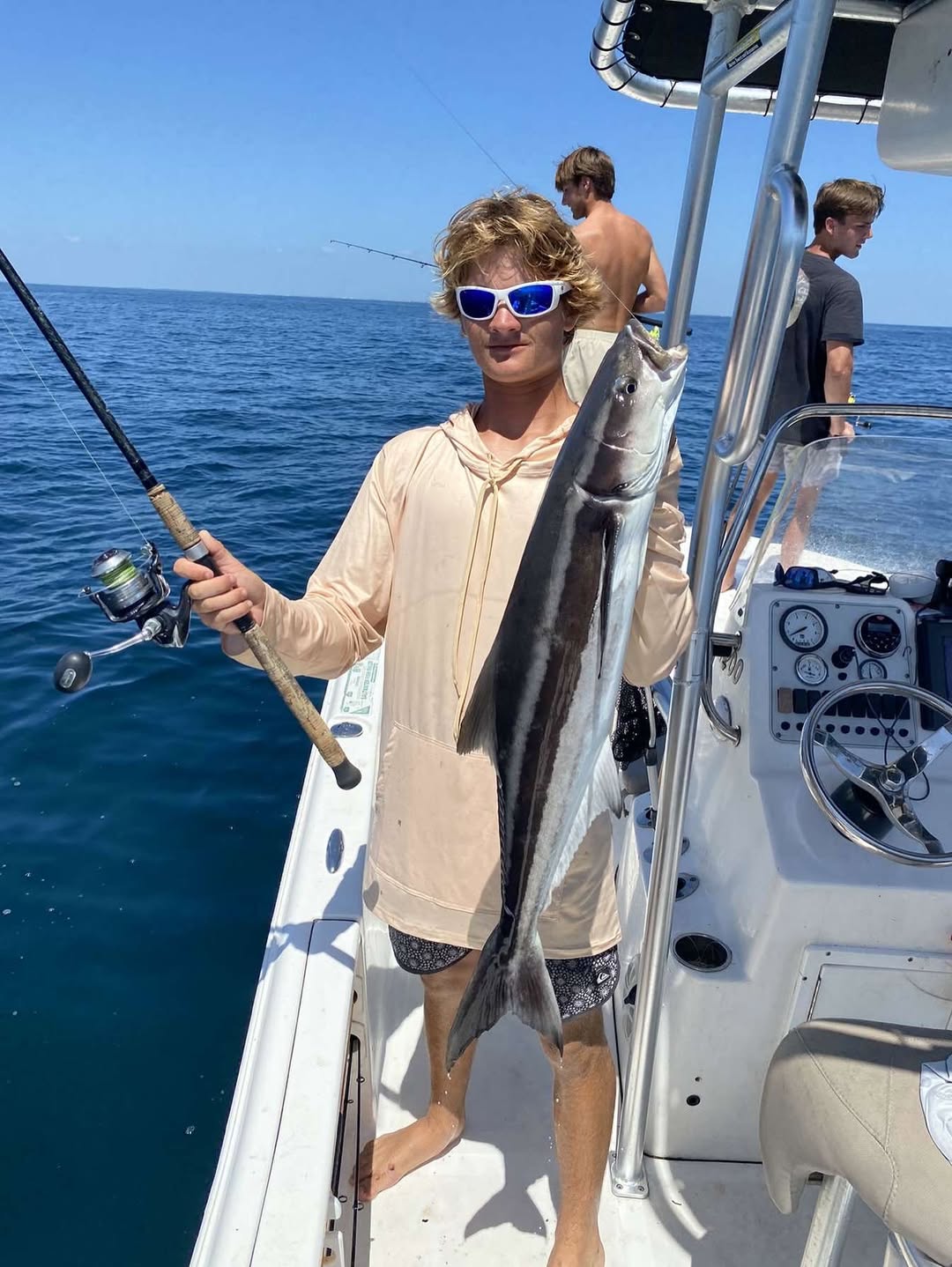 Cobia fish caught during a fishing tour in Jacksonville