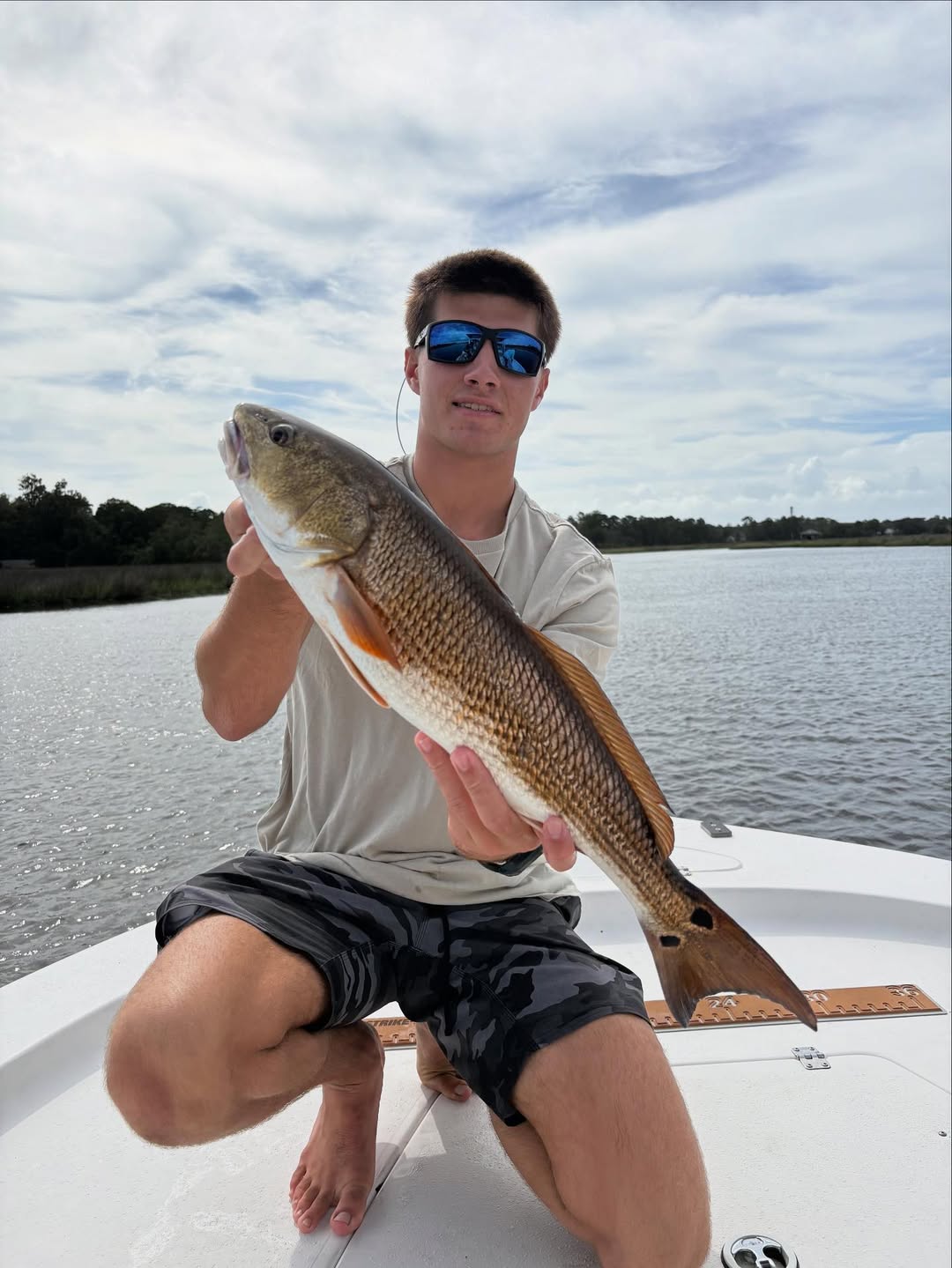 Lone angler fishing in Florida