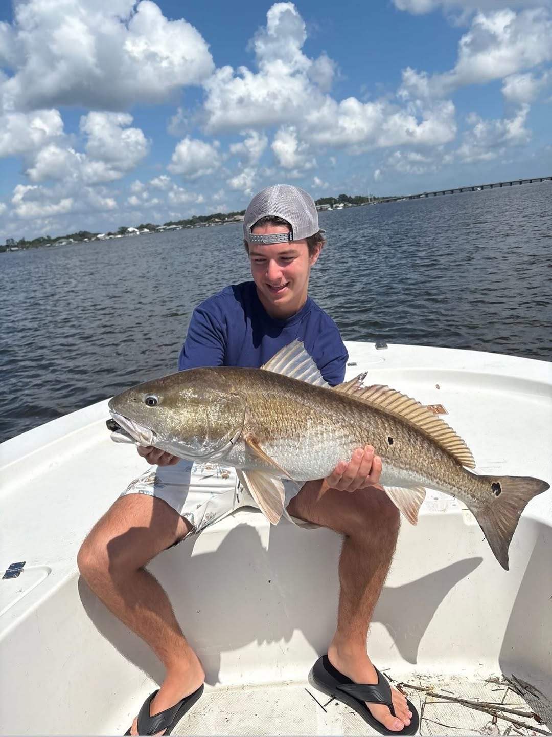 Redfish caught during fishing tour in FL