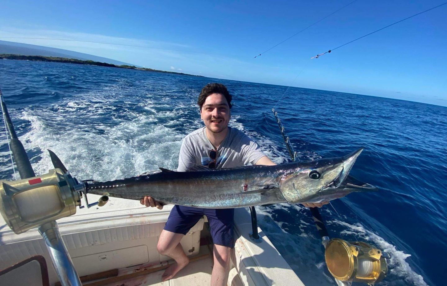 Wahoo fish caught in Kailua-Kona