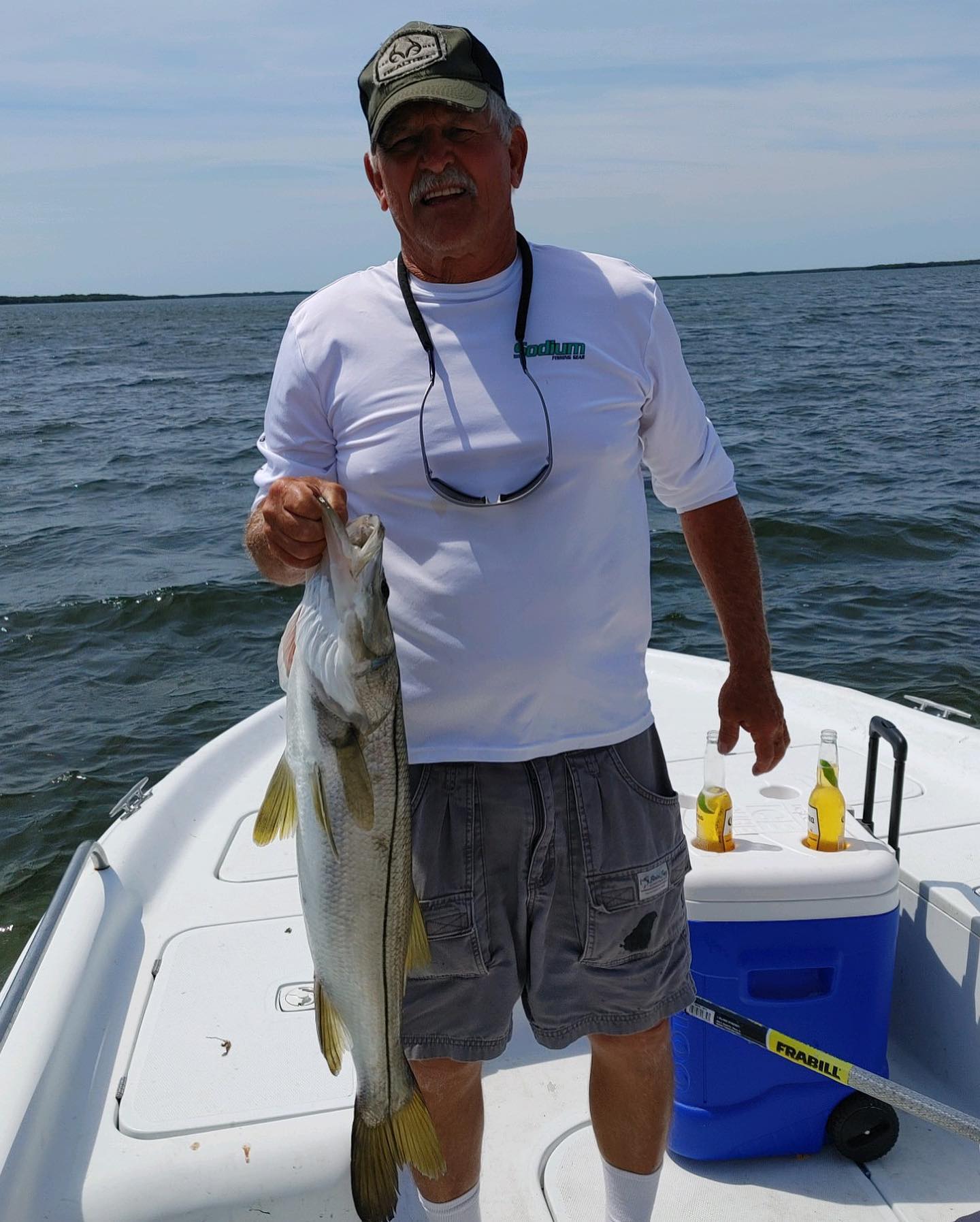 Lone fisherman with a big 24-inch catch in Crystal River