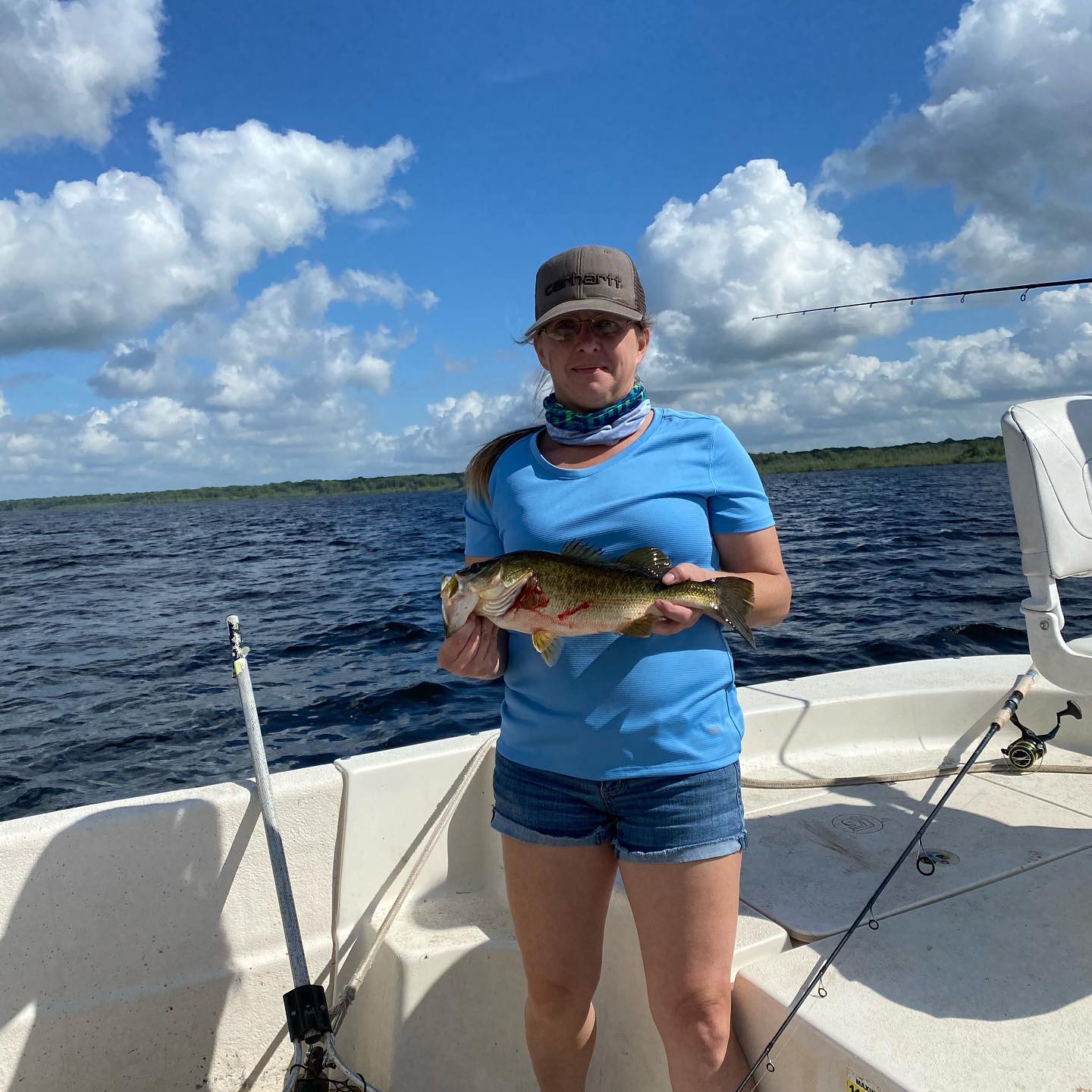 Largemouth bass caught while fishing in Crystal River