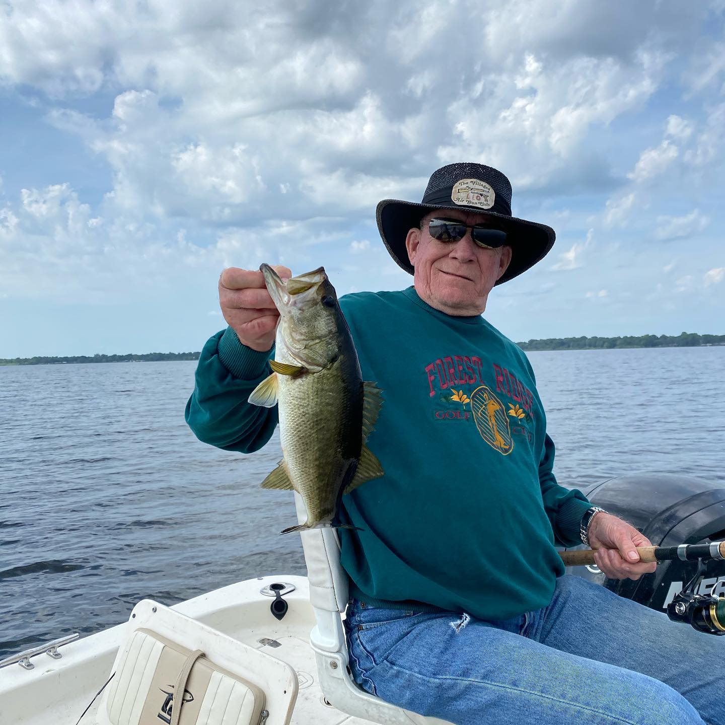 Largemouth bass caught in Crystal River