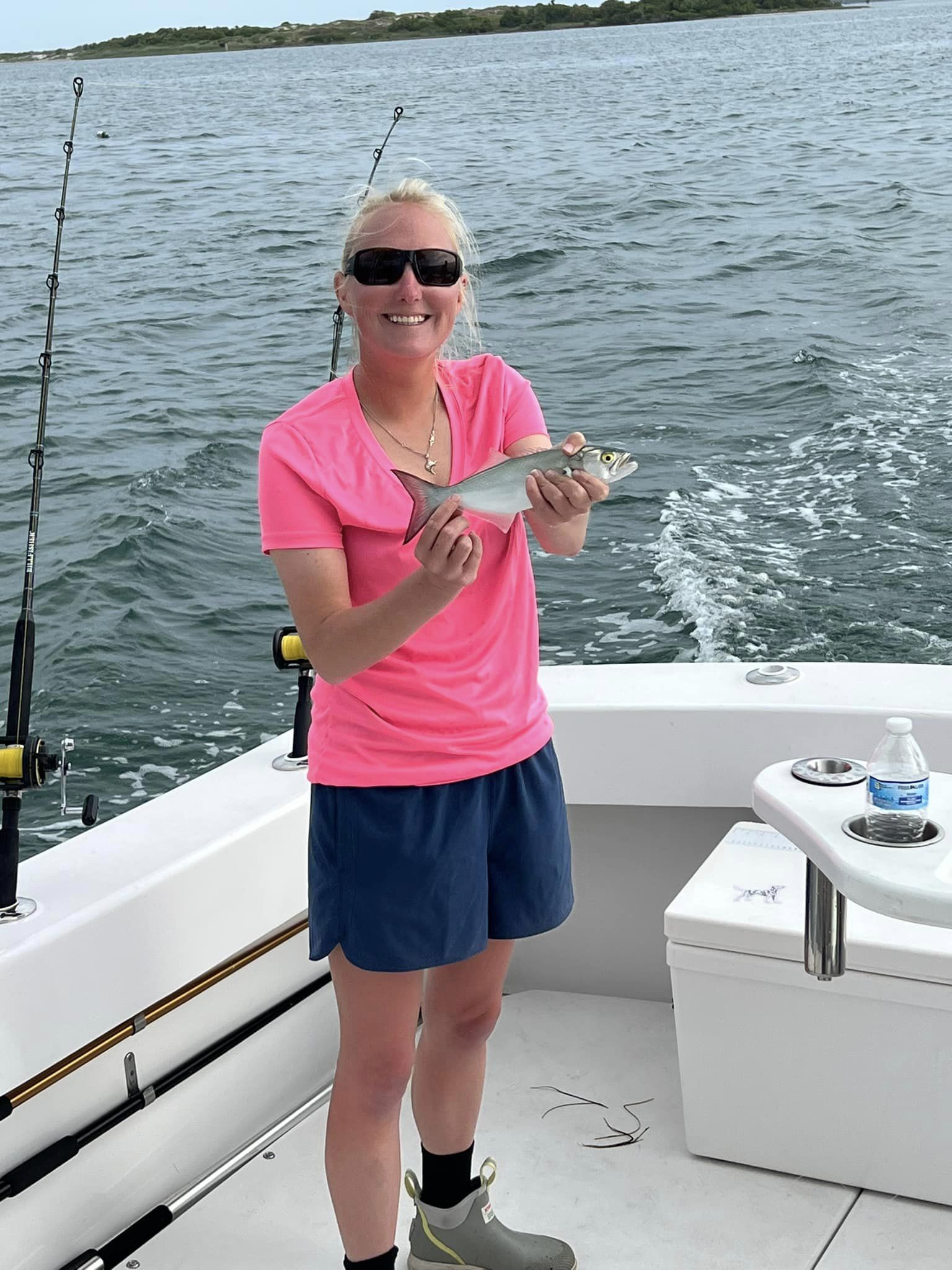 Bluefish caught while fishing in Wanchese