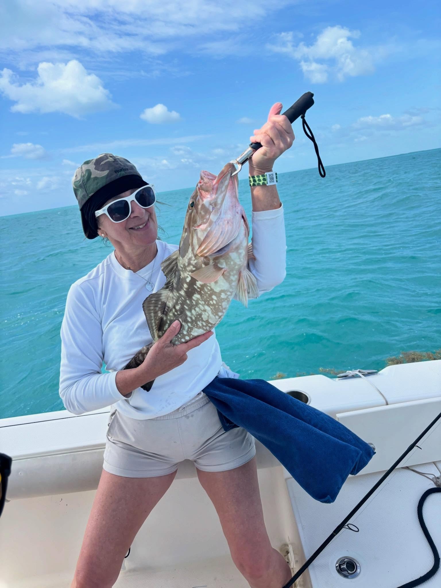 Red grouper caught while fishing in Key Largo FL