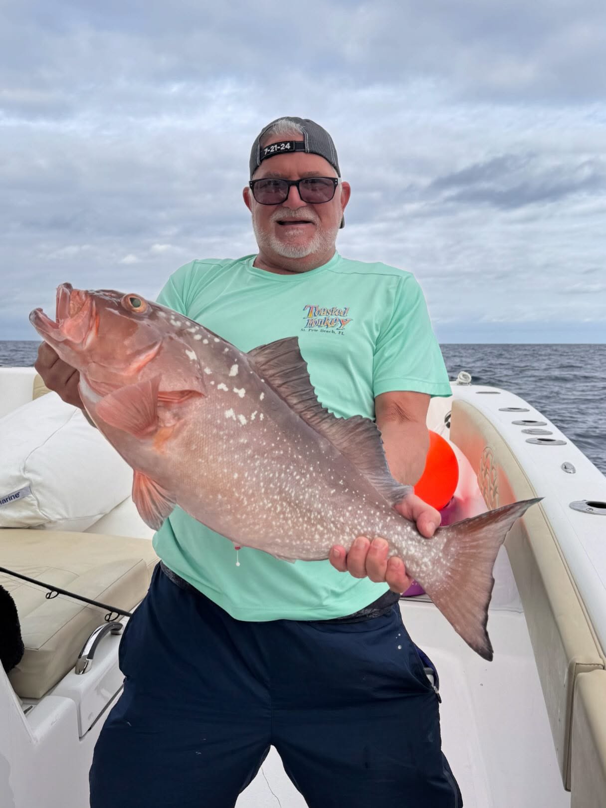 Red grouper caught while fishing in Fort Myers FL
