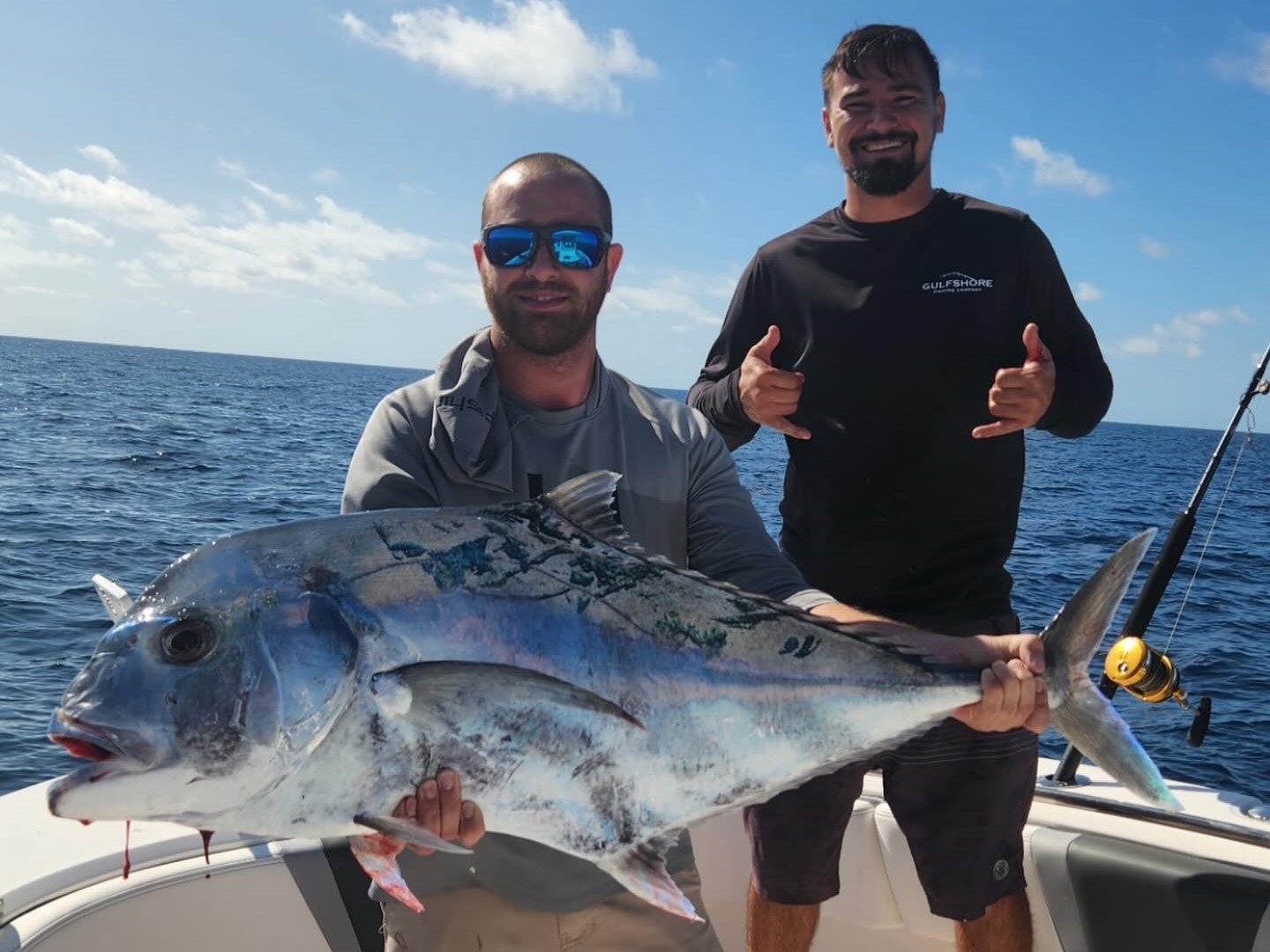 Gulf of Mexico offshore fishing charter boat targeting snapper and grouper with Captain DJ