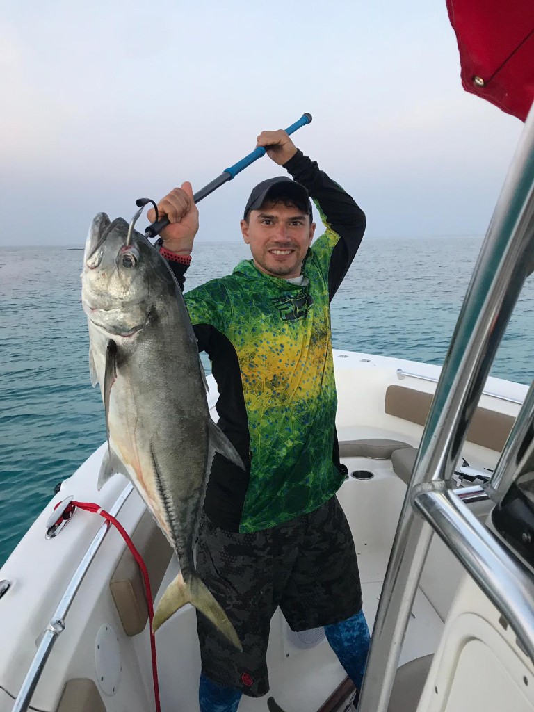Giant trevally fish caught in FL