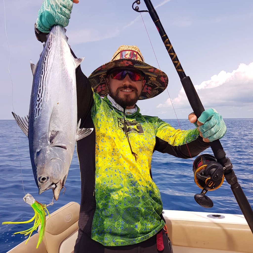 A single little tunny fish caught in Key West