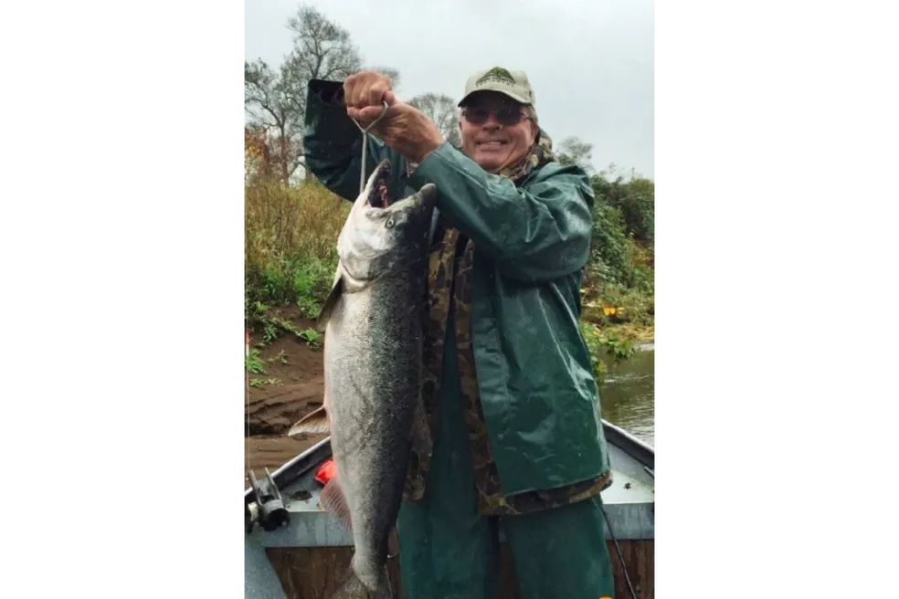 Chinook salmon, 26-inch fish caught while fishing in OR