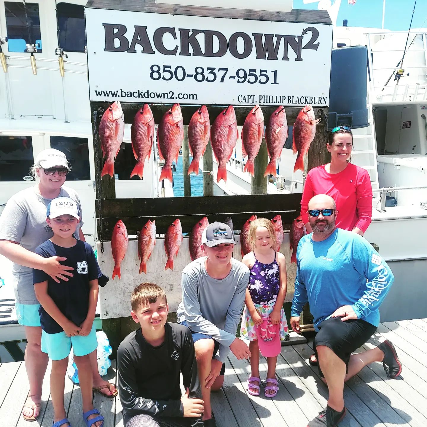 Catch of 12 grey snapper fish in FL