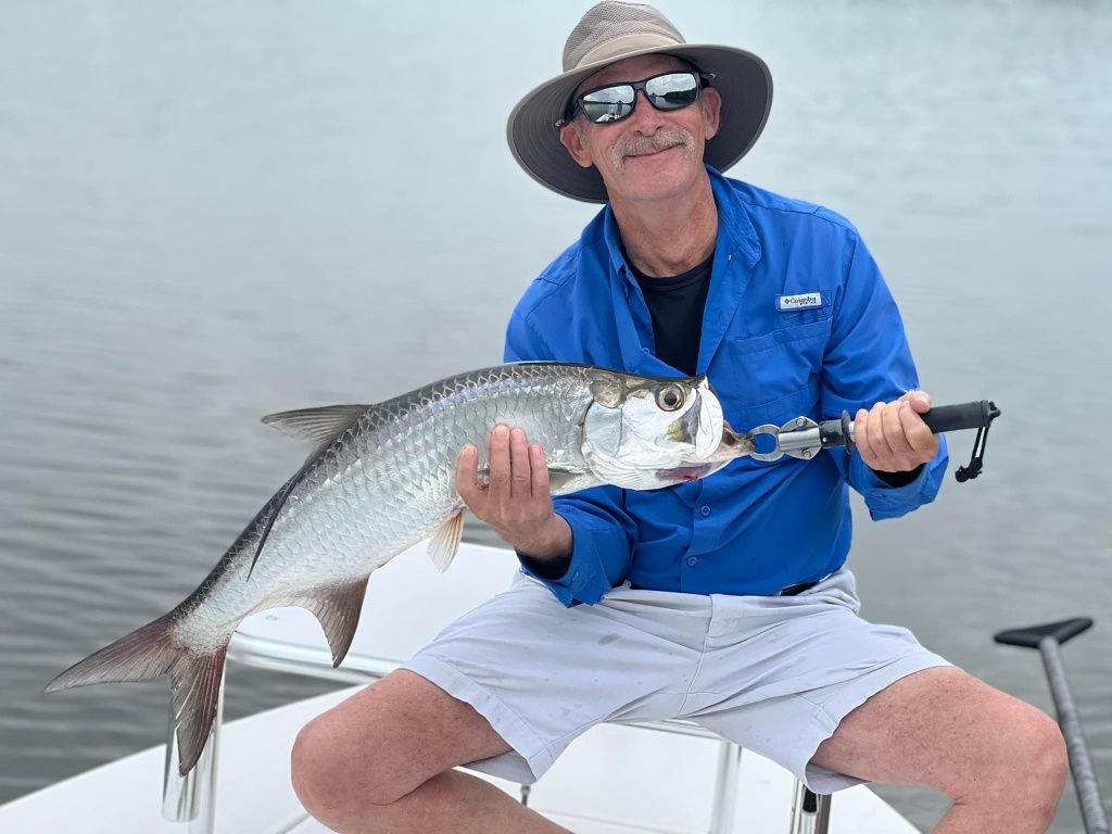 Tarpon fish caught in Titusville