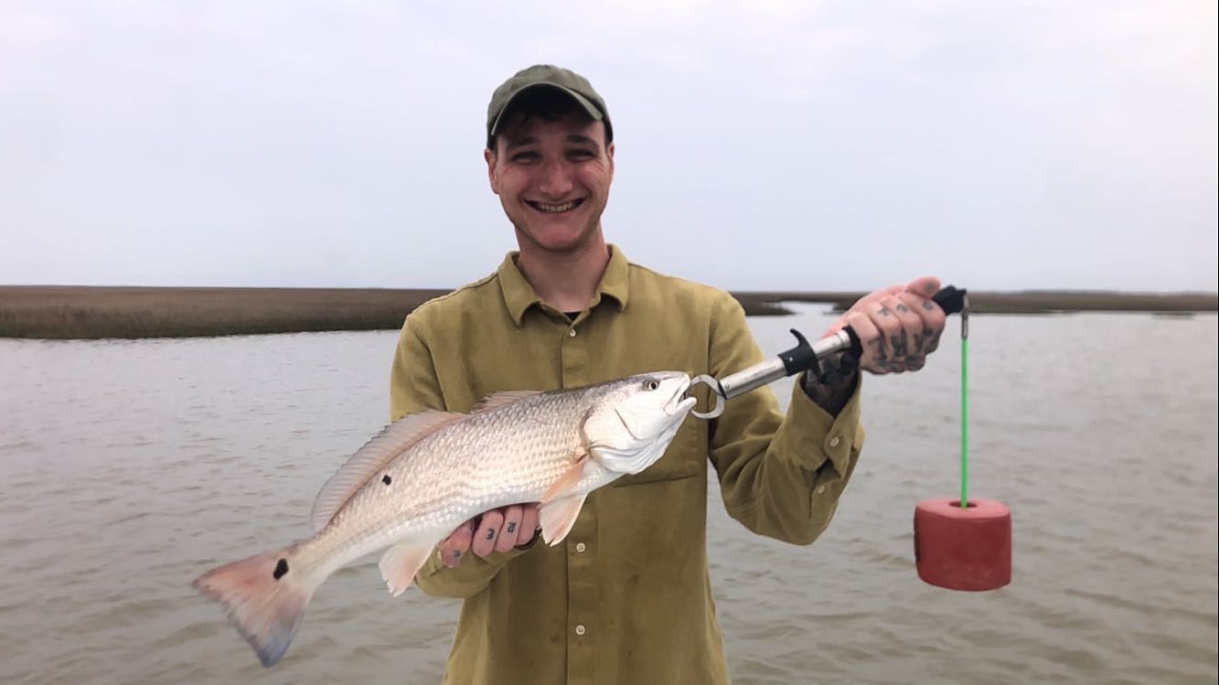 Redfish, 18 inches, caught in Matagorda
