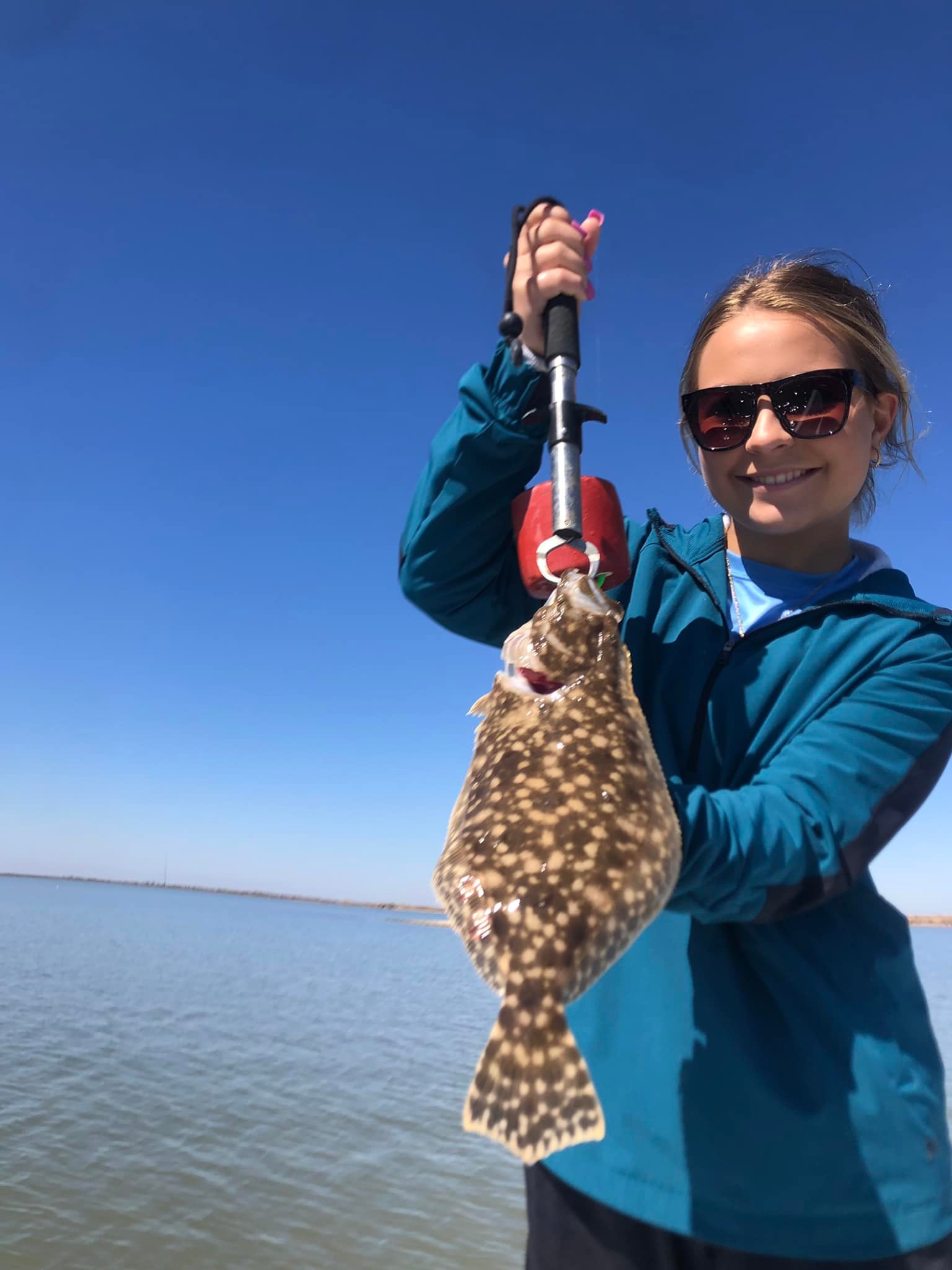Southern Flounder fish caught in TX