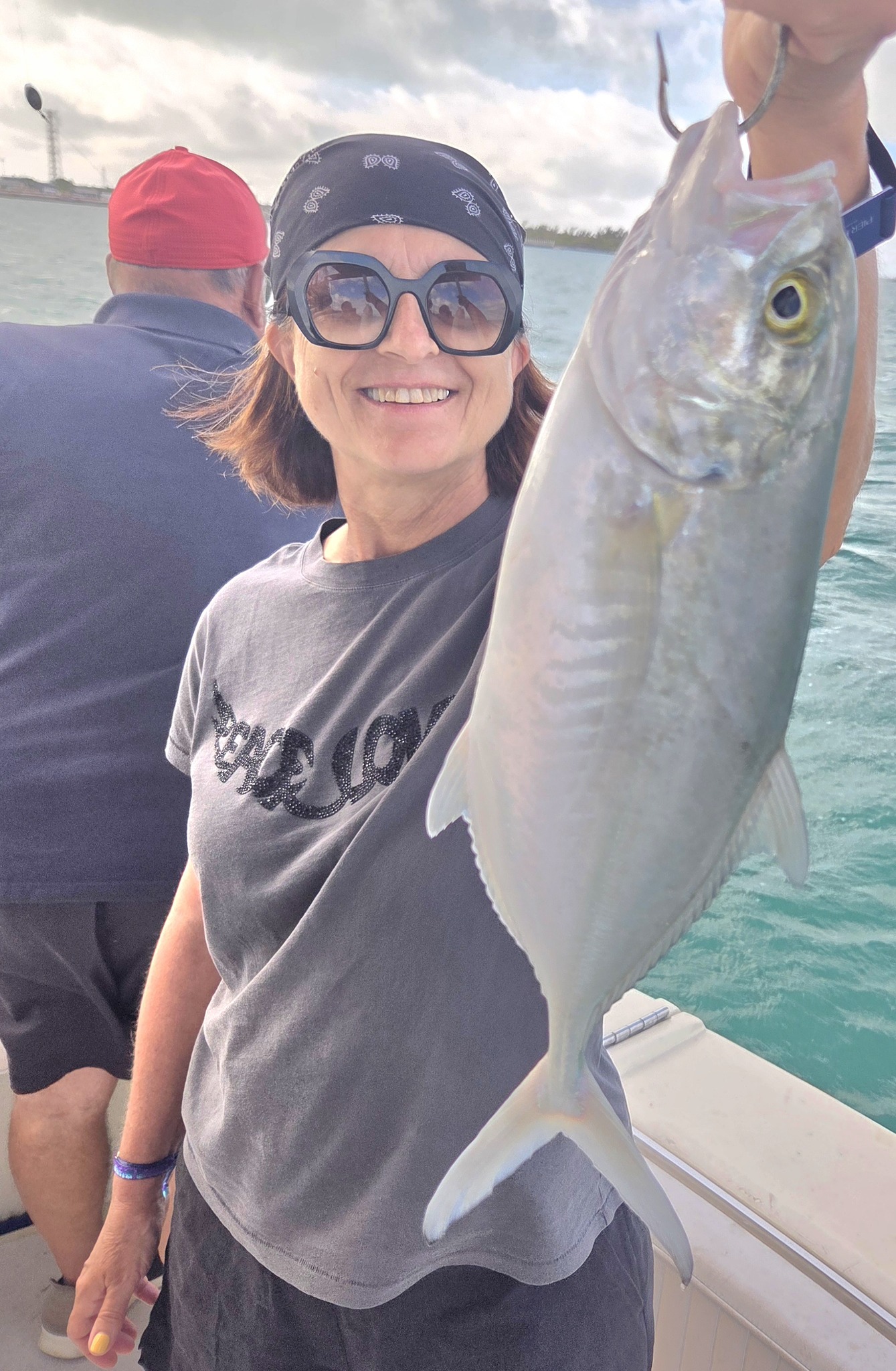 Blue runner fish caught while fishing in Key West FL
