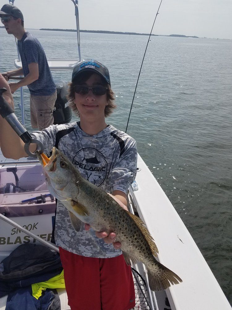 Spotted weakfish caught in Cape Coral