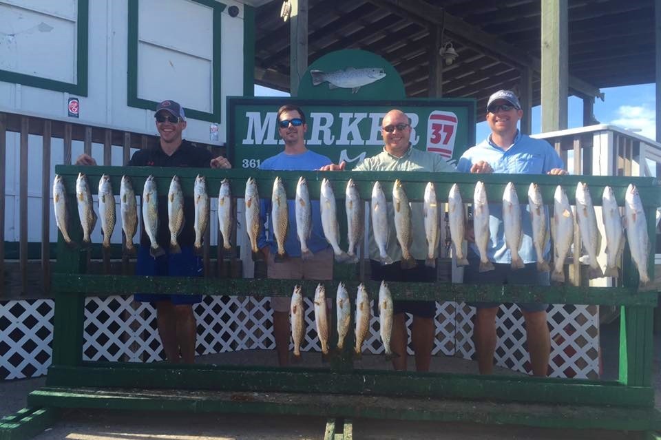 Four friends having fun in Corpus Christi