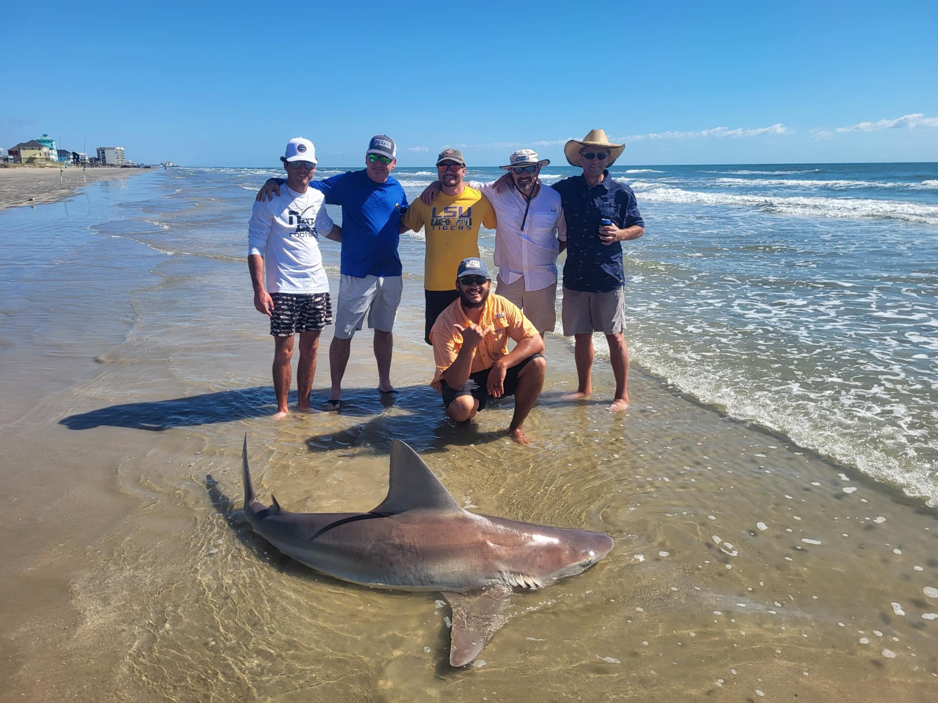 Sandbar shark measuring 60 inches caught while fishing in TX
