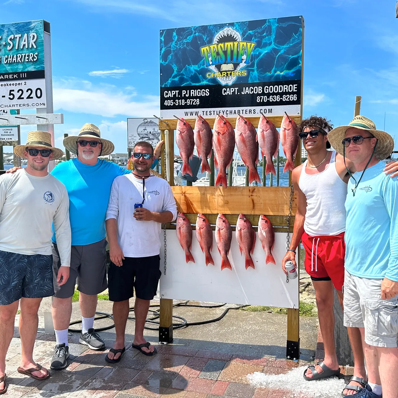 8 fish caught while fishing in FL
