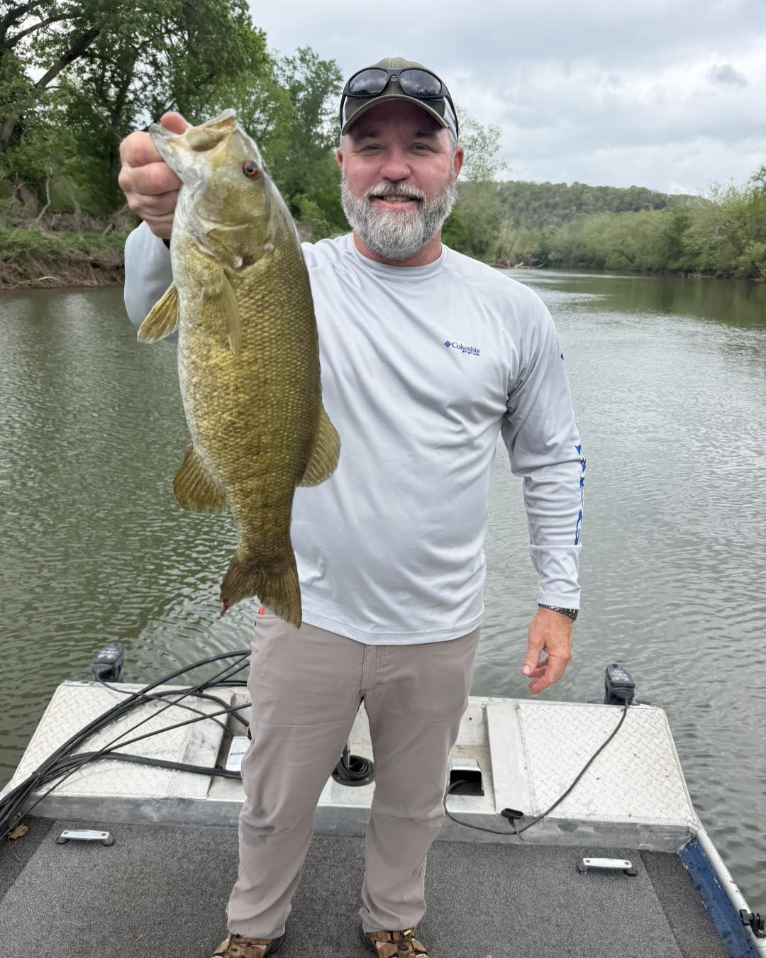 Smallmouth bass caught fishing in Richland Missouri