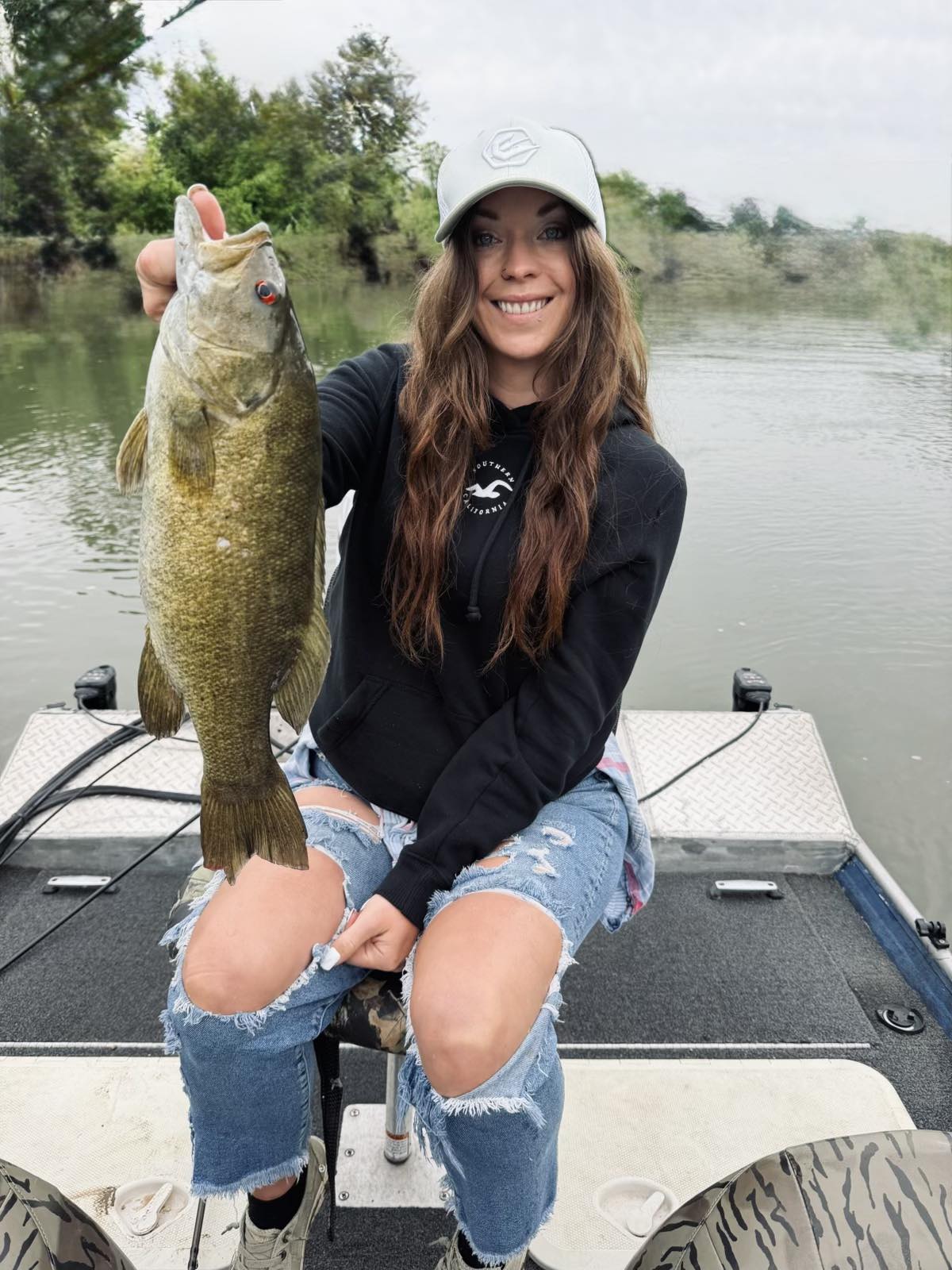 Smallmouth bass caught while fishing in Richland MO