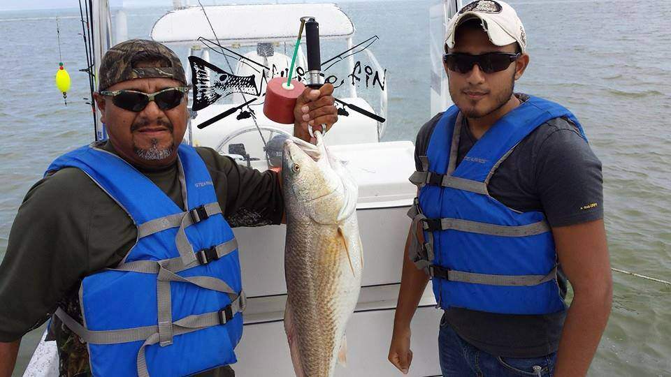 Redfish caught in Port Mansfield