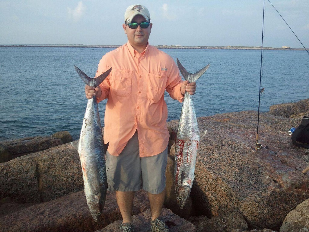 Two king mackerel fish caught in TX