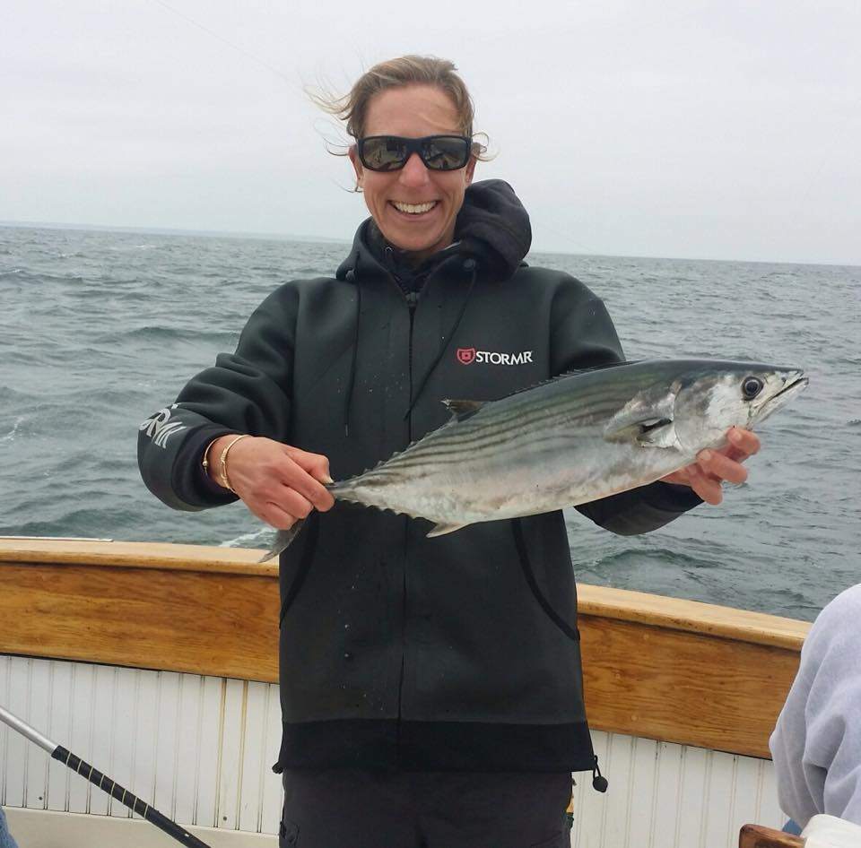 A single Atlantic Bonito fish caught in Orleans