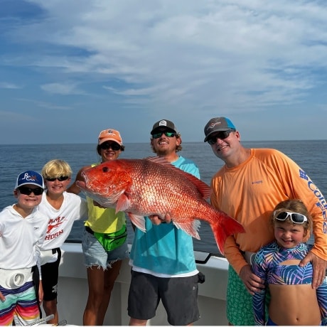Anglers enjoying a great fishing trip in Destin