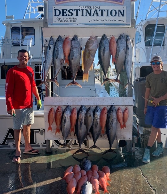 7 big fish caught during fishing trip in Destin