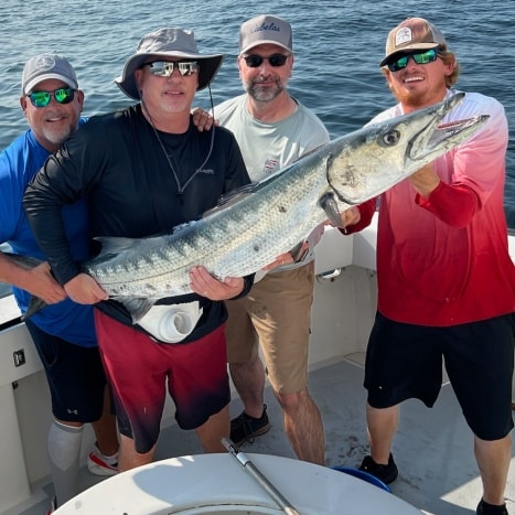 Great Barracuda, a large fish caught while fishing in FL