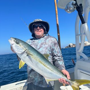One person fishing in California